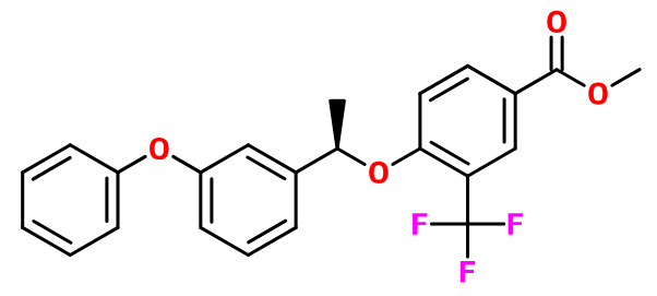 (image for) MC021947 4-[1-(3-Phenoxy-phenyl)-ethoxy]-3-trifluoromethyl-benzoic acid methyl ester